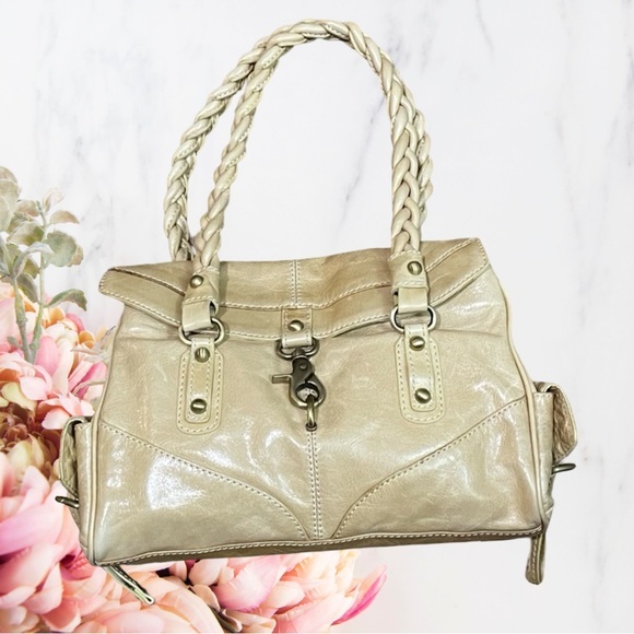 Borsetta Milano Handbags - Vintage Borsetta Milano Tan Leather Satchel Bag